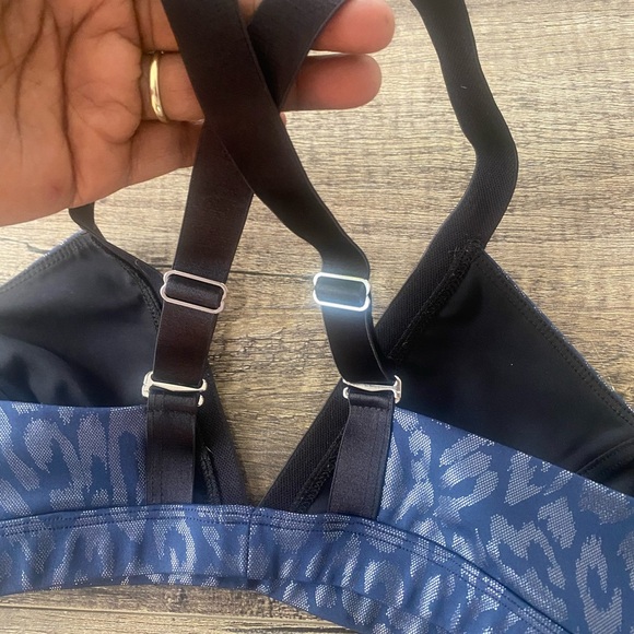 HEROINE SPORTS one47 cheetah print adjustable straps women sport bra Size Small - Picture 13 of 13